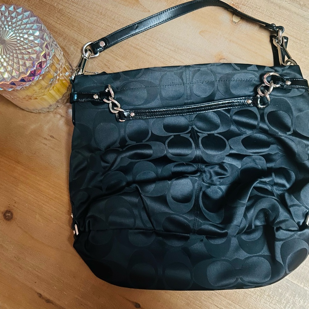 Coach Brooke Sateen Signature Hobo Bag